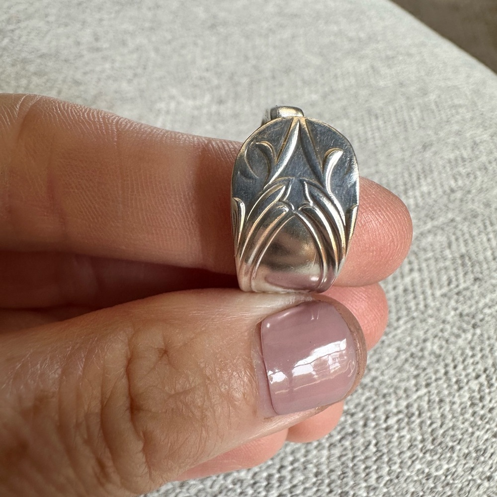 Silver Plated Spoon Ring - Picture 6 of 14